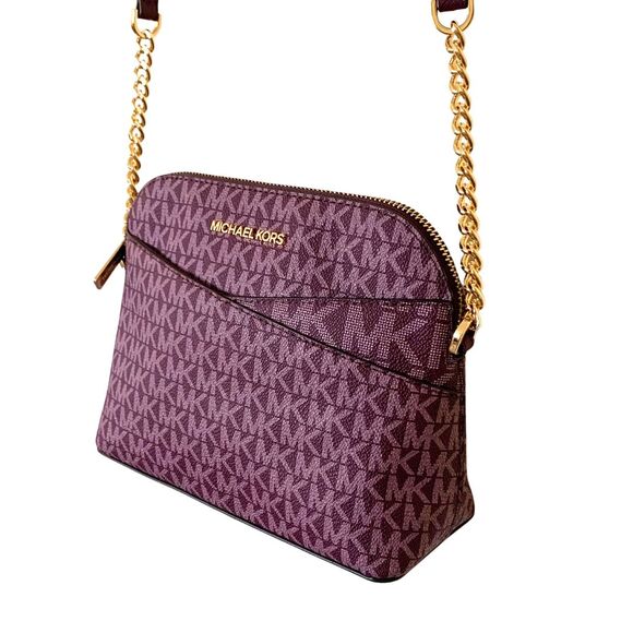 Michael Kors Jet Set Burgundy/Purple Crossbody Bag Coated canvas - Picture 3 of 12